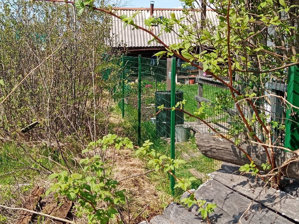 Забор из рулонной сетки, пгт. Верхняя Максаковка, общ. Орион